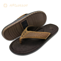 Sandales de plage pour hommes personnalisées de luxe en gros, tongs d'été en mousse à mémoire de forme, antidérapantes, souples, légères en EVA, décontractées pour l'extérieur