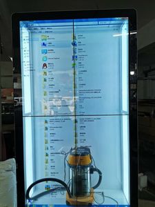 Finestra anteriore aperta della porta della vetrina dell'affissione a cristalli liquidi trasparente da 15.6 a 86 pollici per l'esposizione dei <span class=keywords><strong>prodotti</strong></span> - Product Image 3