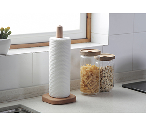 50 pièces/rouleau Lingettes de nettoyage réutilisables, chiffon paresseux, écologiques, lavables, torchons, <span class=keywords><strong>papier</strong></span> en pulpe de bois et polyester - Product Image 6