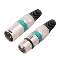 Connecteur de câble XLR 3 broches en alliage de zinc, mâle/femelle, à souder, pour microphone, adaptateur de prise audio pour micro