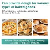 Diviseuse de pâte automatique volumétrique en acier inoxydable 304, électrique, pour biscuits, pains, pâtons et pizzas, avec tolérance de 0,5 g