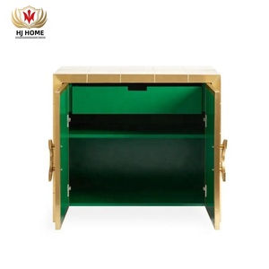 HJ hogar sala de estar muebles Jonathan <span class=keywords><strong>Adler</strong></span> Talitha oro Metal madera maciza consola gabinete puerta almacenamiento - Product Image 5