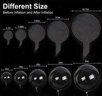 Ballons transparents BOBO pour décoration de fête, ballons à bulles avec lumières LED, ballons BOBO LED avec bâton lumineux LED