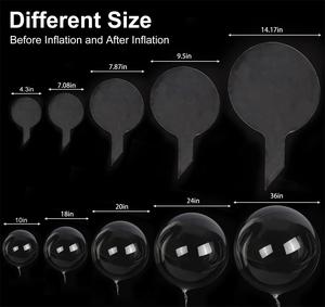 BOBO Ballon Party Decoration Transparent Clear <strong>Balloons</strong> Bubble Globos Con Luces TPU Led Light up BOBO Led <strong>Balloon</strong> With Led Stick - Product Image 5