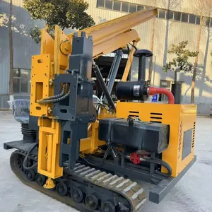 China High Quality Crawler Type Small Rock Solar Rotary Drilling Post Rig Screw Mini Solar Pile Driver