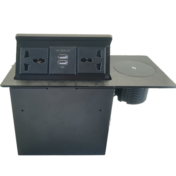 Vnx Desktop Socket Electrical Switches Pop up Floor Socket Hidden Type for Meeting Room Double Mutil Universal Power Outlet