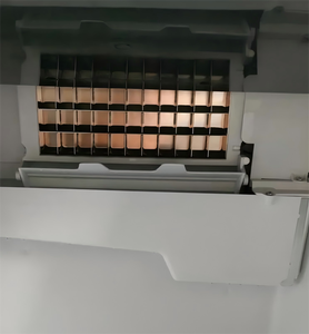 Machine à glaçons automatique en demi-cubes, machine à glaçons en acier inoxydable avec logo personnalisé - Product Image 4