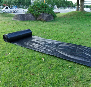 Toile <span class=keywords><strong>géotextile</strong></span> tissée en PP <span class=keywords><strong>anti</strong></span>-mauvaises herbes, barrière de contrôle des adventices, tissu paysager écologique, couverture de sol <span class=keywords><strong>anti</strong></span>-UV pour <span class=keywords><strong>jardin</strong></span> - Product Image 3