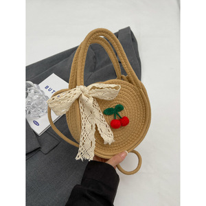 Minimalist design women's <b>bag</b>, cute new style, sophisticated summer versatile shoulder/crossbody <b>bag</b>, woven handbag, small - Product Image 1