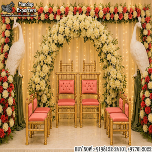 Elegante Juego de Sillas Sankheda Vedi para Bodas Hindúes, Fabricante de Sillas de Boda Sankheda de Calidad de Exportación a Precios de Mayoreo - Product Image 6