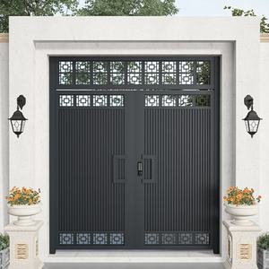 Porte de garage coulissante en alliage d'aluminium pour villa avec garantie de 3 ans, commande manuelle, revêtement poudré pour usage extérieur, fabriqué en Chine - Product Image 4