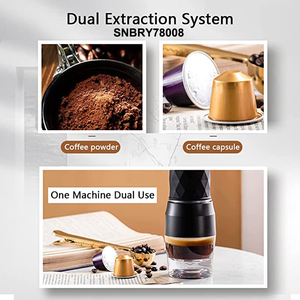 TIKTOK <span class=keywords><strong>Amazon</strong></span> Venta caliente <span class=keywords><strong>cafetera</strong></span> portátil Viajes al aire libre mini máquina de café espresso Express Manual de mano Prensa de mano - Product Image 6