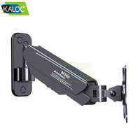 Bras de moniteur mural Kaloc, vente directe d'usine, 32 pouces, réglable en hauteur, support pour ordinateur de bureau, écran, computadora, moniteur