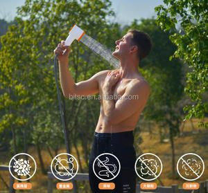 Douche portable pour le camping, douche à eau chaude pour le camping en plein air, pompe à eau pour le camping, douche électrique rechargeable pour la randonnée, les voyages et le camping - Product Image 6