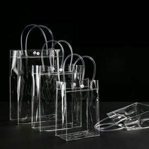 OEM ODM Groothandel Transparante Bloemenzak Handtas Verpakkingszak Op Maat Logo Klein Groot Transparante <span class=keywords><strong>PVC</strong></span> Tassen - Product Image 2