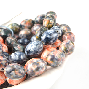 Perles <span class=keywords><strong>de</strong></span> céramique émaillée colorée, pièces, perles en porcelaine, argile, pour la fabrication <span class=keywords><strong>de</strong></span> bijoux - Product Image 3