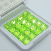 Lot de 10 pierres synthétiques octogonales en zircon cubique vert pomme, taille givré, qualité supérieure 5A, pour la fabrication de bijoux, directement de l'usine