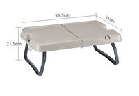 Table de rangement multifonctionnelle pliable et portable en métal ultraléger pour le camping en extérieur