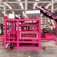 Machine de fabrication de blocs de béton creux automatique QT4-15 à faible investissement pour petites entreprises de construction