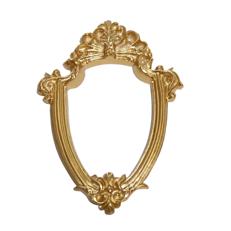 Home Decor Draagbare Retro Gouden Fotolijst Ornament Resin Craft Art Set Gift