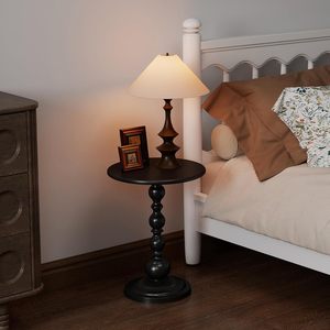 French Creative Mini Bedside Table Modern Design with Small Storage Rack Black Iron Materials Bedroom Use Home Furniture - Product Image 5