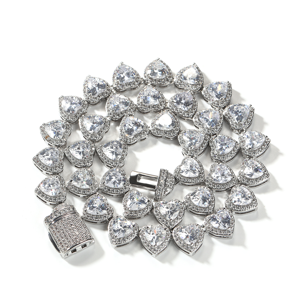 Silver with clear stone
