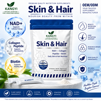 NAD+ Collagène Peptide Biotine en Poudre Sachet Individuel Complément Nutritionnel Quotidien Peau Cheveux OEM ODM