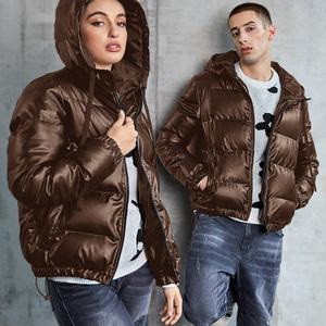Chaqueta de Invierno Acolchada con Capucha, de Alta Calidad, para Venta al Por Mayor, con Logotipo Bordado Personalizado, Resistente al Viento, con Cierre, Unisex - Product Image 2