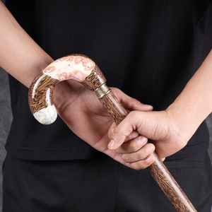 Bastón de Resina y Madera Hecho a Mano con Diseño Ligero, Soporte Resistente y Artesanía Artística - Product Image 1