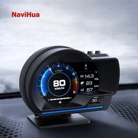Escáner Multifunción con Pantalla LCD Navihua, Sistema OBD+GPS de Modo Dual, Diagnóstico Automotriz, Velocímetro con Visualización en Tiempo Real, Monitor de Advertencias