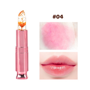 Bálsamo Labial Vegano Transparente con Flor, Resistente al Agua, que Cambia de Color, Etiqueta Privada, Bálsamo Labial Hidratante con Flor Rosa - Product Image 4