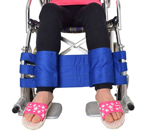 Sangle de pied en nylon pour harnais de fauteuil roulant Retenue de siège de prévention des chutes antidérapante pour fournitures de thérapie de rééducation en fauteuil roulant - Product Image 5