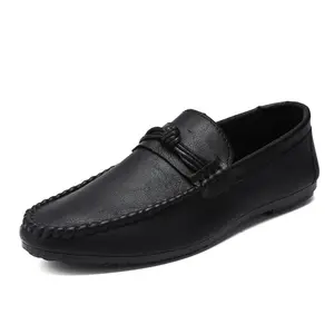 Wholesale summer 2022 Korean men's casual leather shoes soft sole youth shoes