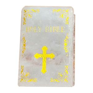 Estatuilla DE LA Santa <span class=keywords><strong>Biblia</strong></span> de Jade amarillo Natural, adorno de piedra <span class=keywords><strong>en</strong></span> bruto pulido <span class=keywords><strong>en</strong></span> forma de libro, decoración del hogar, otras artesanías de cristal - Product Image 5