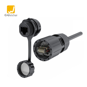 E-Weichat 8P8C <strong>RJ45</strong> Assembly Waterproof <strong>Connector</strong> Ip67 Ip68 <strong>Ethernet</strong> <strong>Rj45</strong> <strong>Connector</strong> - Product Image 1