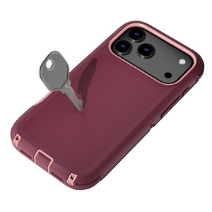 Coque de protection robuste 360° pour téléphones portables – Vente en gros – Compatible <span class=keywords><strong>iPhone</strong></span> 18 Pro, 18e, 18 Air, 17 Pro Max, S24 Ultra, S25, S26 - Product Image 5
