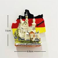 Personnalisé Munich Paysage Allemagne Résine Réfrigérateur Aimant Décoration Cadeau Bière Tasse Munchen Réfrigérateur Aimant Souvenir Cadeau