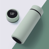 Bouteille d'eau intelligente isolée en acier inoxydable de haute technologie de 500ml avec température led