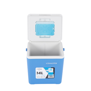 ICEMASTER Caja Refrigeradora Aislada de 14L, Rectangular, Portátil, para Almacenamiento en Exteriores y Camping, Azul con Tapa Blanca - Product Image 5