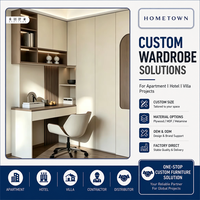 Armoire de chambre à coucher moderne en MDF avec portes shaker et 2 tiroirs, meuble de rangement durable pour chambre et bureau