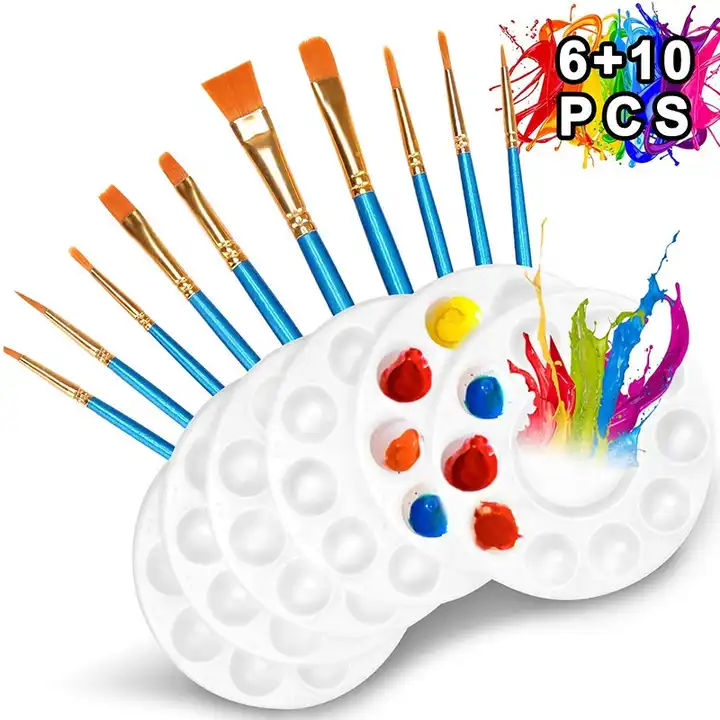 haofeng 10pcs paint brushes set with