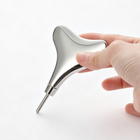 Masseur facial Kinwong, planche Gua Sha en métal, outil de lifting du visage en forme de queue de poisson, stylo d'acupression en acier pour les soins des yeux et du cou, utilisation à domicile