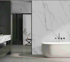 Panneau mural en PVC 1000 mm * 10 mm, panneau de salle de bain, blanc <span class=keywords><strong>Milan</strong></span> - Product Image 1