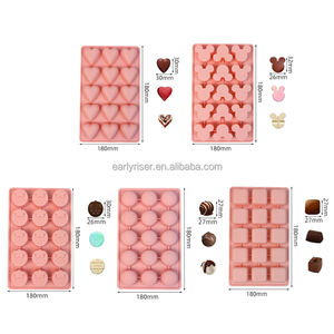 Early Riser 6 Cavidad Muchas formas Molde <span class=keywords><strong>de</strong></span> silicona para jabón Velas perfumadas Molduras Herramientas para pasteles para Chocolate Bandeja <span class=keywords><strong>de</strong></span> hielo Fabricación <span class=keywords><strong>de</strong></span> gelatina - Product Image 2