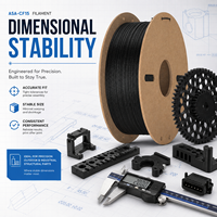 Filamento de Impresión 3D de Fibra de Carbono ASA-CF15, 1 kg, Resistente a la Intemperie, Alta Estabilidad Dimensional, Consumible para Impresoras 3D FDM