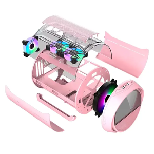 Boîtier <span class=keywords><strong>PC</strong></span> de bureau RGB Mid Tower <span class=keywords><strong>Gamer</strong></span> Micro ATX Armoire pour ordinateur de jeu - Product Image 5