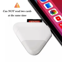 Lecteur de cartes USB 2.0 3-en-1 externe haute vitesse pour cartes SD/TF pour iPhone/Android/PC/Ordinateur portable/Appareil photo