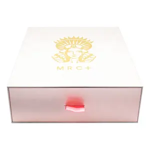 Gift Box Custom Logo Luxury Rigid Box Gift Packaging T-shirt Clothes Box Sliding Drawer Box With Logo