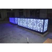 Mobilier de bar de qualité supérieure Mobilier commercial personnalisé Comptoir de bar à led de luxe Comptoir DJ pour discothèque Cocktail Vin Pub