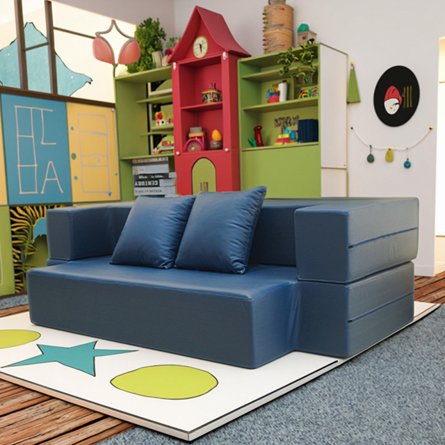 Custom-Made Imaginative Creative Toddler Playroom Couch for Kids Sofas Modular Convertible Foam Climbing Play Set for Living